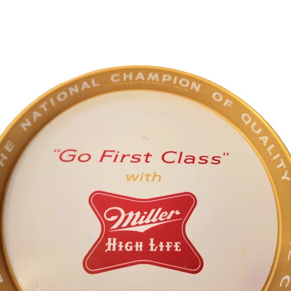 Miller High Life Vintage 50s Beer Serving Tray Breweriana Collectible Home Decor - Picture 11 of 14